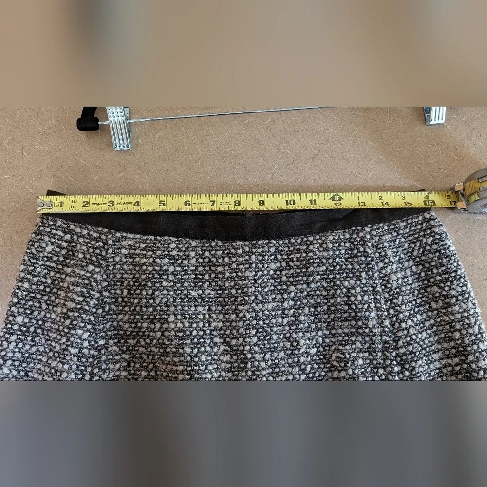 Talbot's Brown, black, gray & cream Wool Blend Tweed Pencil Skirt Size 8 Career - Picture 6 of 8